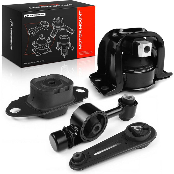 Engine Motor Mount and Transmission Mount Kit Compatible with Nissan Versa 2007-2012, Cube 2009-2014, L4 1.8L, 4-PC Set, Replace 11360-EL00A, 11350-EL00A - Just Closeouts Canada Inc.