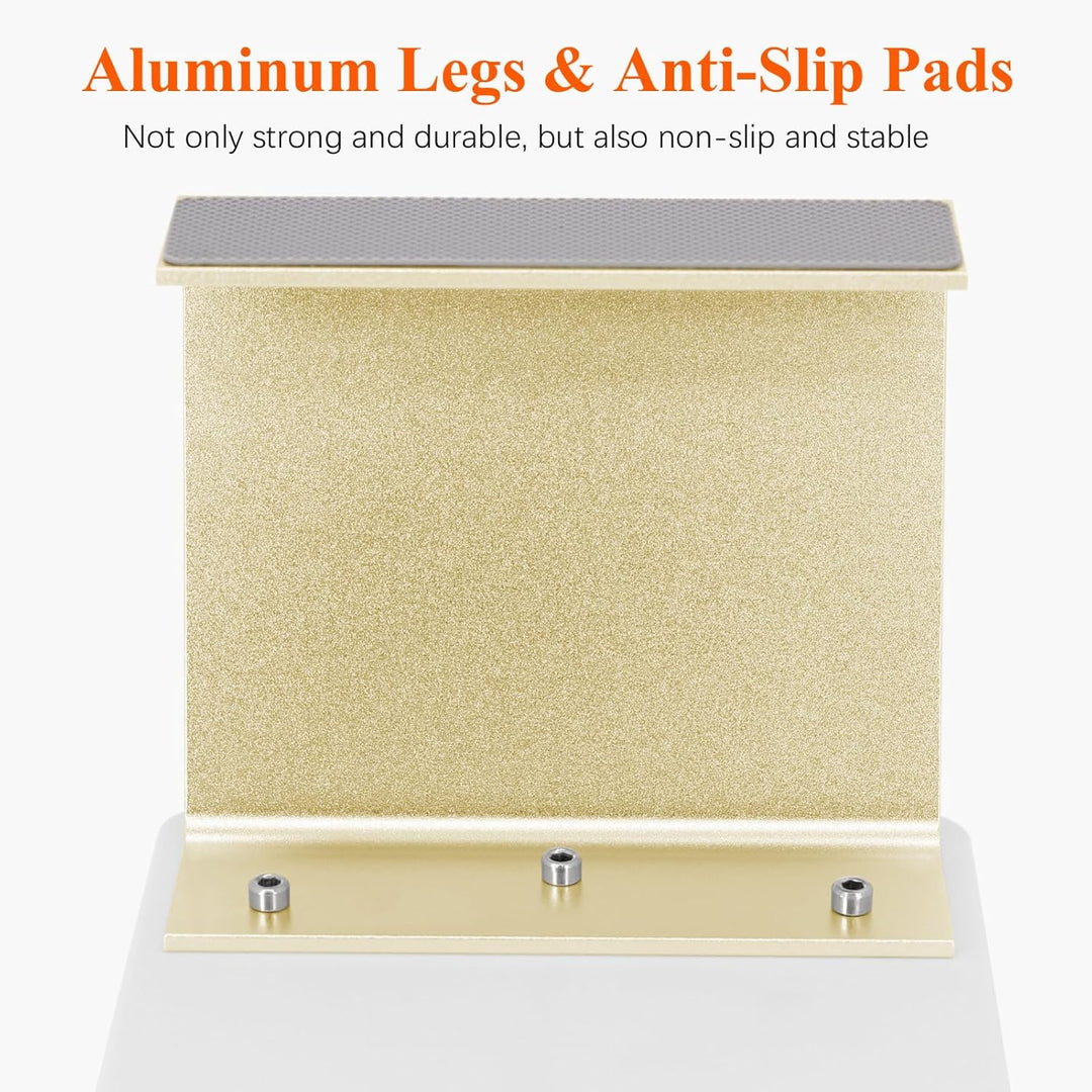 Erasable Arm Rest for Nails Tech, Luxury Nail Arm Rest Manicure Hand Rest Stand with Non - Slip Aluminum Alloy Legs, Cleanable Technology Leather, Nail Gel Polish Can Be Wiped Off, HR602 - Just Closeouts Canada Inc.