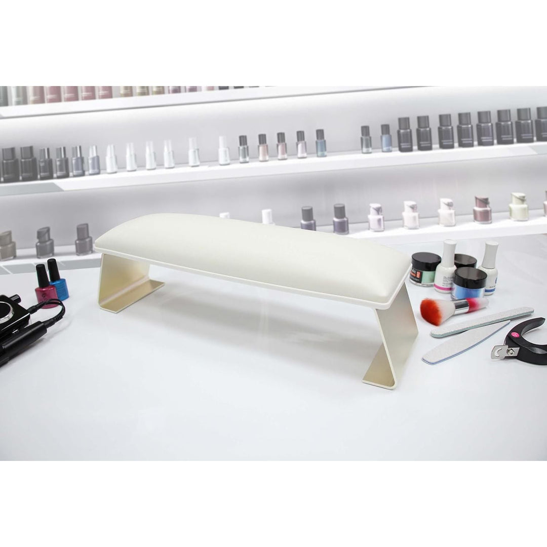 Erasable Arm Rest for Nails Tech, Luxury Nail Arm Rest Manicure Hand Rest Stand with Non - Slip Aluminum Alloy Legs, Cleanable Technology Leather, Nail Gel Polish Can Be Wiped Off, HR602 - Just Closeouts Canada Inc.
