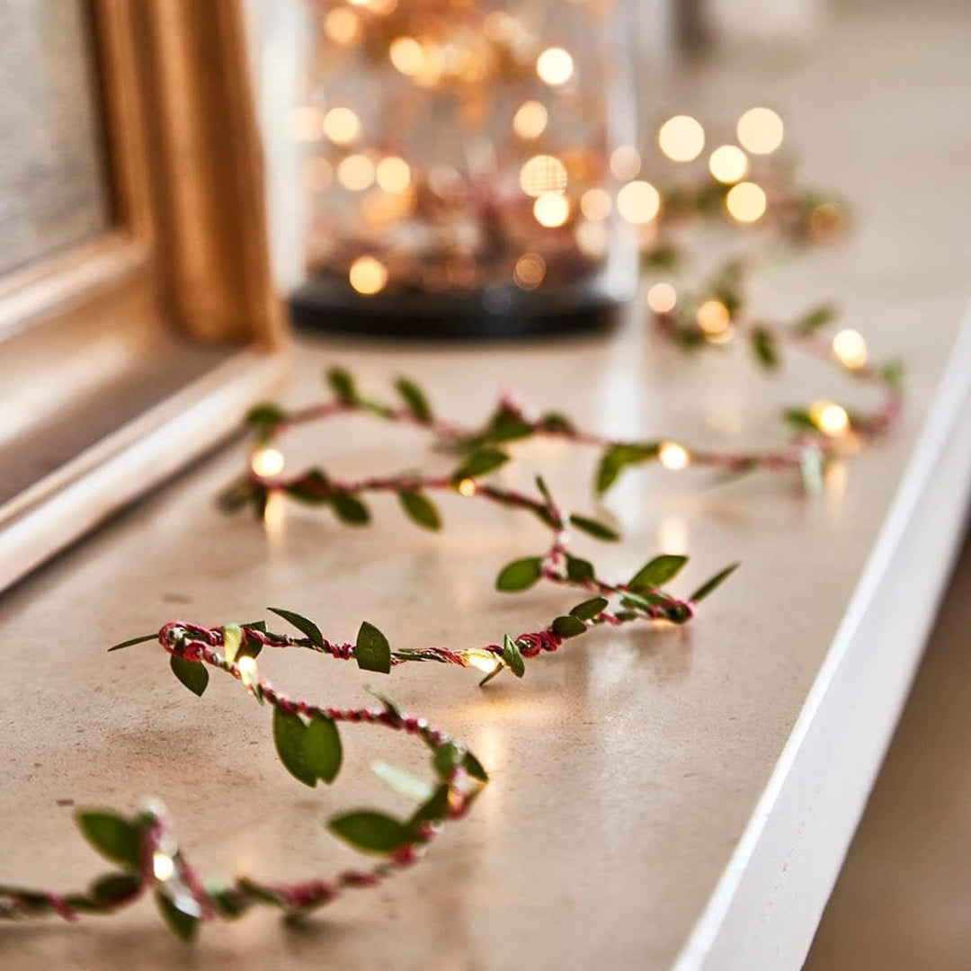 EShing Fairy Lights with Vines, USB Powered 33ft 100LED String Lights with 33ft Artificial Green Leaf Garland for Wall DIY Craft Party Wedding Home Decor (Warm) - Just Closeouts Canada Inc.