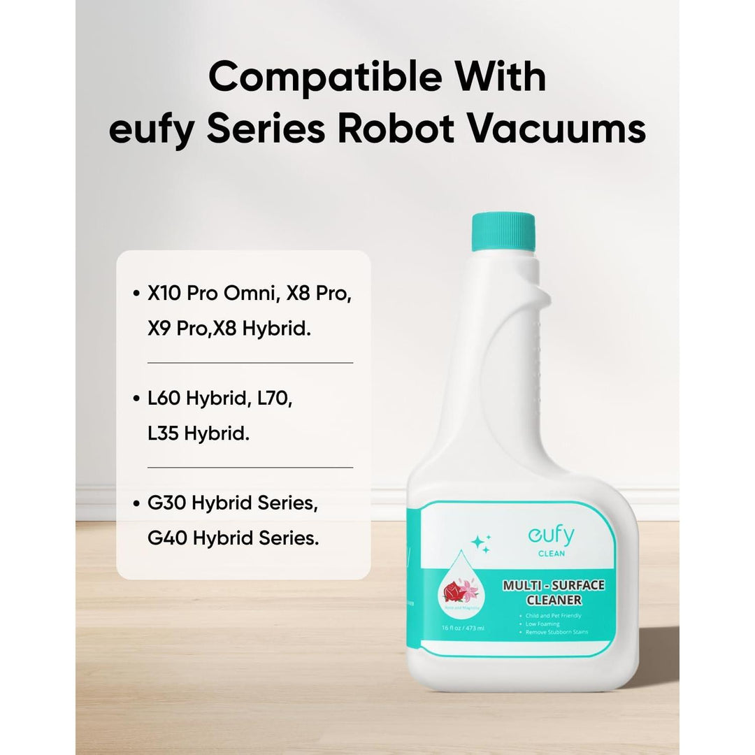 Eufy RoboVac Hard Floor Cleaning Solution (2 Bottles), Dilution Ratio 1:200, 473 ml - Just Closeouts Canada Inc.