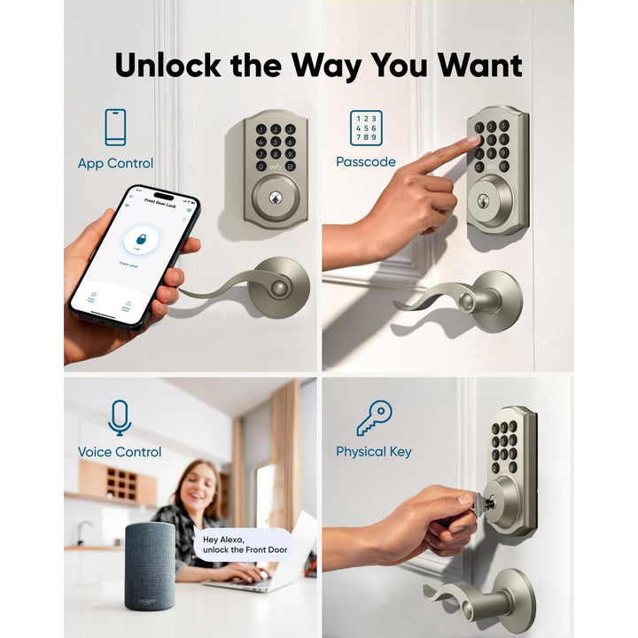 Eufy Smart Lock C30, Keyless Entry Door Lock, Nickel - Just Closeouts Canada Inc.