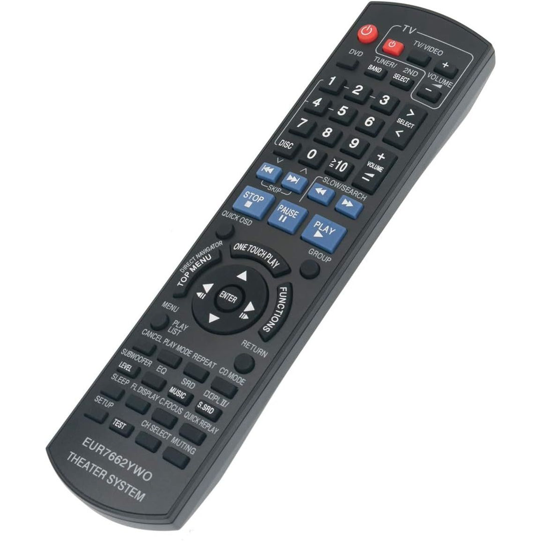 EUR7662YW0 Replacement Remote for Panasonic DVD Home Theater - Just Closeouts Canada Inc.
