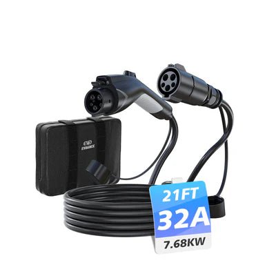 EVDANCE J1772 Extension Cable, EV Charger Extension Cord 32A 40FT Charging Cable for Electric Vehicle 110V - 240V Compatible for All SAE J1772 Chargers (32A - 40FT) - Just Closeouts Canada Inc.
