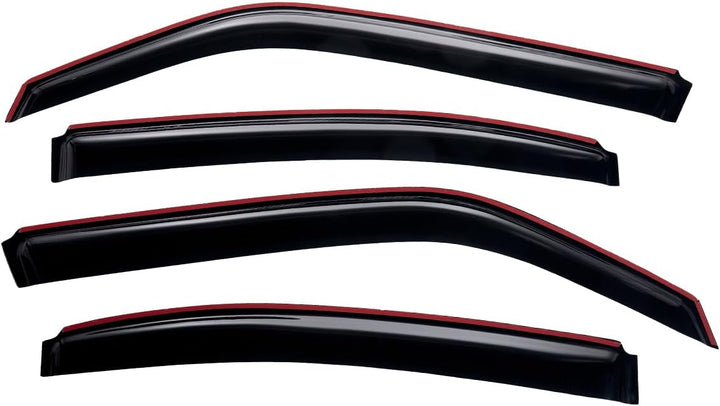 Extra Durable Clip - on in - Channel Auto Vent Window Visor, Fits 2006 - 2010 Dodge Charger, UV Protection Rain Guard, Original Wind Deflector, No - Drill Easy Install, Dark Smoke, 4 - Pcs - Just Closeouts Canada Inc.X002LEZ7Q1