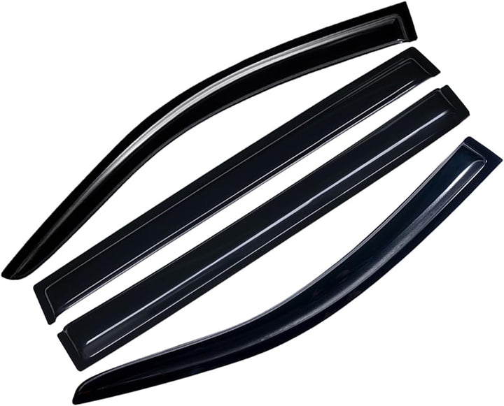 Extra Durable Outside - Mount Auto Vent Window Visor, Fits 2008 - 2020 Dodge Grand Caravan, 2008 - 2016 Chrysler Town & Country, UV Protection Rain Guard, Original Wind Deflector, Smoke, 4 - Pcs - Just Closeouts Canada Inc.X00262TLDX