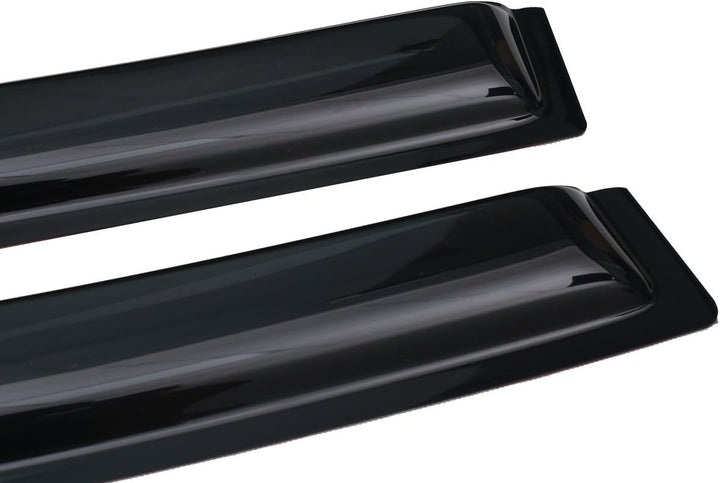 Extra Durable Outside - Mount Auto Vent Window Visor, Fits 2009 - 2013 Toyota Corolla Sedan, UV Protection Rain Guard, Original Wind Deflector, No - Drill Easy Install, Dark Smoke, 4 - Pcs - Just Closeouts Canada Inc.X001XGEDJ5