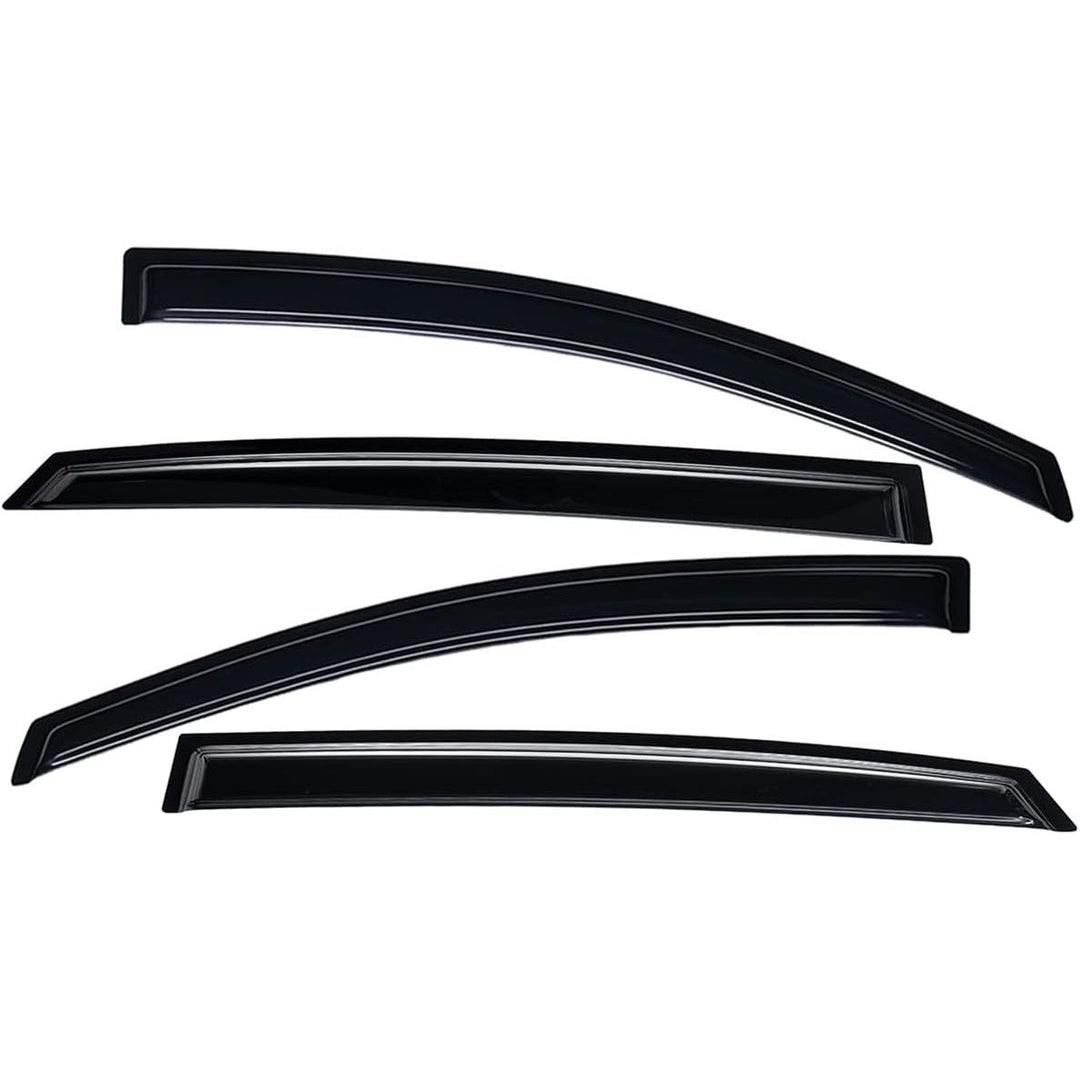 Extra Durable Outside - Mount Auto Vent Window Visor, Fits 2013 - 2015 Subaru XV CrossTrek, 2016 - 2017 CrossTrek, 2012 - 2016 Impreza Hatchback, Original Wind Deflector Rain Guard, Smoke, 4 - Pcs - Just Closeouts Canada Inc.X003Q8U17L