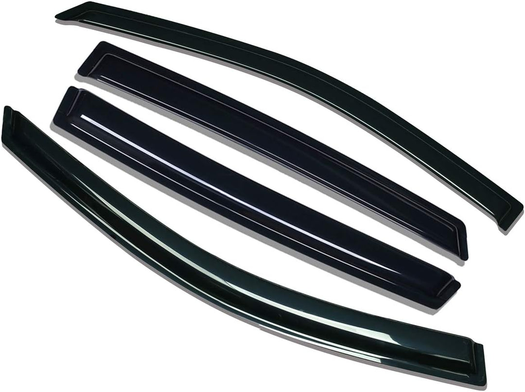 Extra Durable Outside Mount Auto Vent Window Visor, Fits 2015 - 2019 Subaru Outback, UV Protection Rain Guard, Original Wind Deflector, No - Drill Easy Install, Dark Smoke, 4 - Pcs - Just Closeouts Canada Inc.X00294T8EZ
