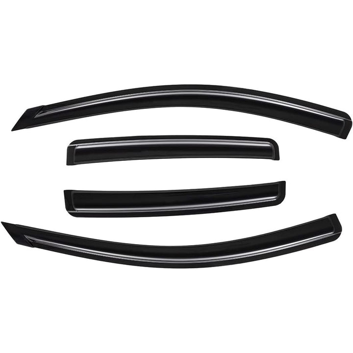 Extra Durable Outside - Mount Auto Vent Window Visor, Fits 2020 - 2025 Nissan Sentra, UV Protection Rain Guard, Original Wind Deflector, No - Drill Easy Install, Dark Smoke, 4 - Pcs - Just Closeouts Canada Inc.X003Q8NG7N
