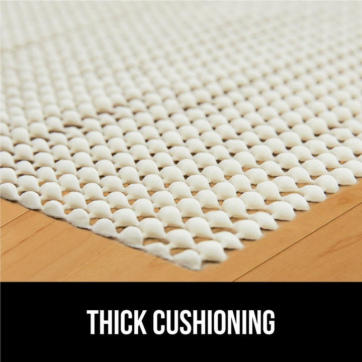 Extra Strong Rug Pad Gripper, 2x4 FT, Grips Keep Area Rugs in Place, Thick, Slip and Skid Resistant Pads for Hard Floors, Under Carpet Mat Cushion and Hardwood Floor Protection - Just Closeouts Canada Inc.