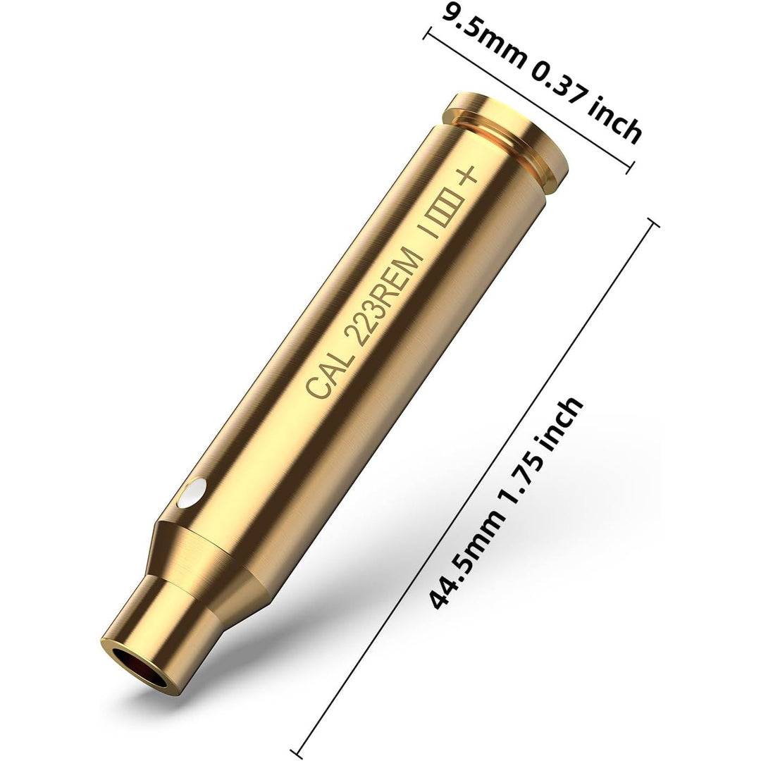 EZshoot Bore Sight 243 308/223 5.56mm/ 9mm/12 - Gauge Red Laser Boresighter with Extra Batteries - Just Closeouts Canada Inc.
