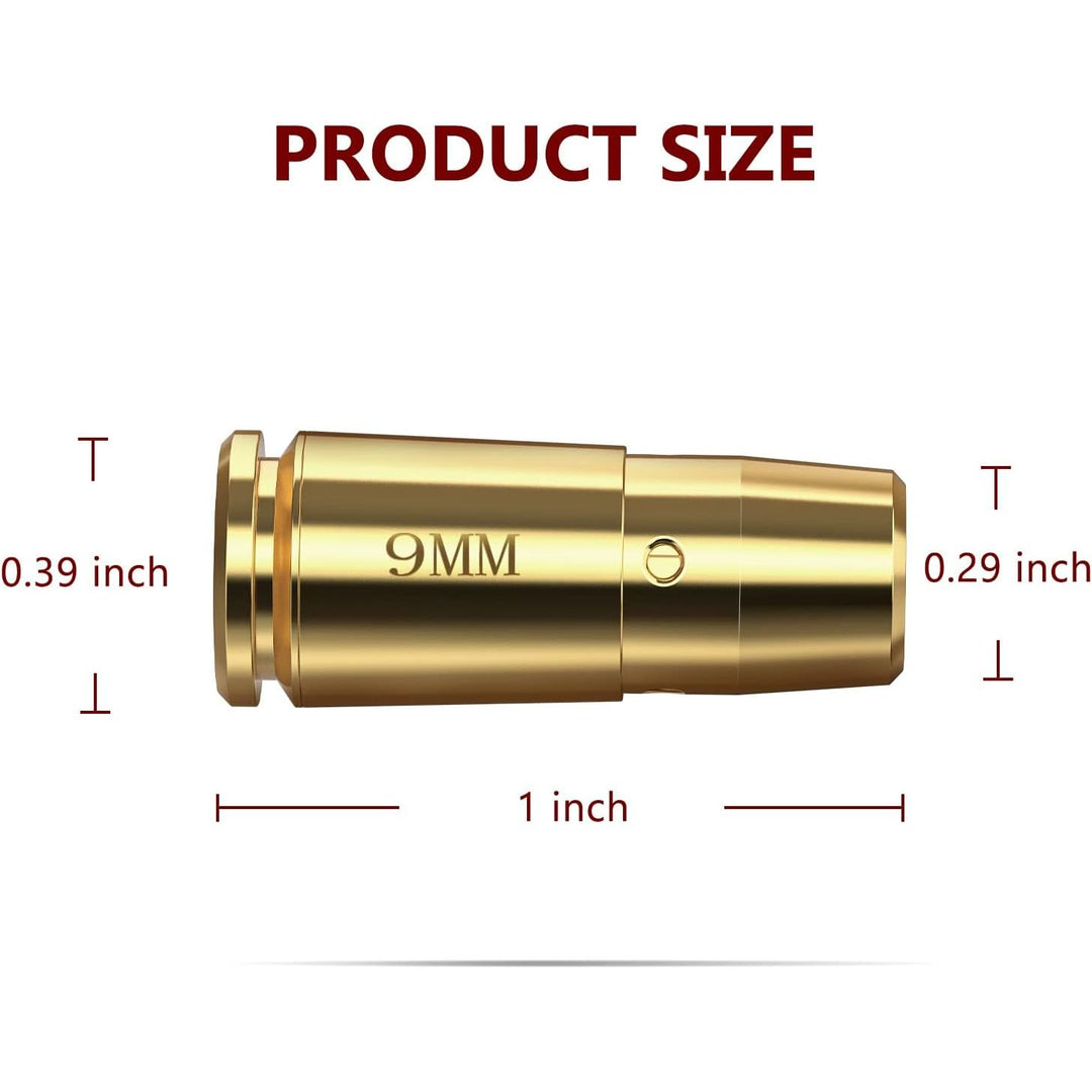 EZshoot Bore Sight 9mm Red Laser Boresighter with 4 Sets of Batteries - Just Closeouts Canada Inc.