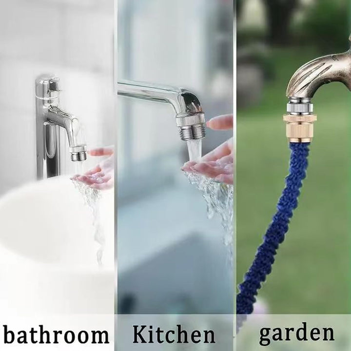 Faucet Adapter with Aerator, 3/4 Inch Garden Hose Connector, Kitchen Brass Faucet to Garden Hose Adapter - Just Closeouts Canada Inc.