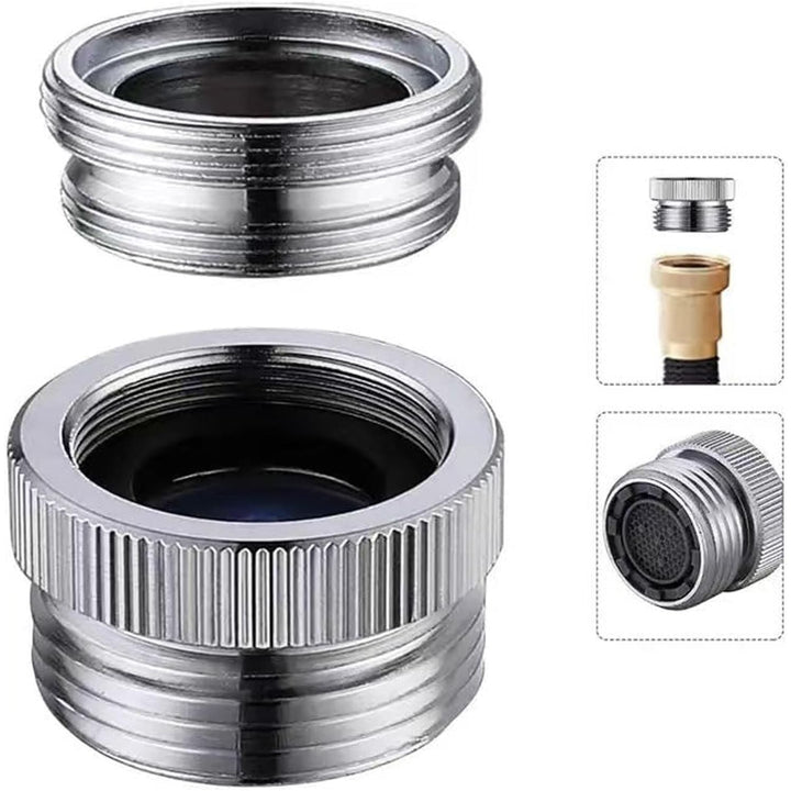 Faucet Adapter with Aerator, 3/4 Inch Garden Hose Connector, Kitchen Brass Faucet to Garden Hose Adapter - Just Closeouts Canada Inc.