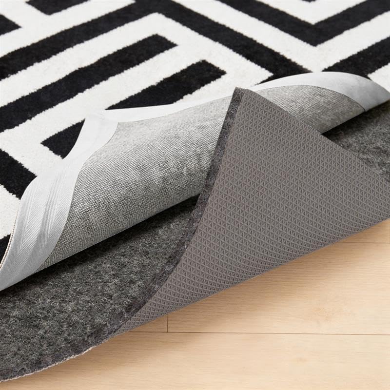 Felt and Natural Rubber Rug Pad, 1/8” Thick, 2x4 FT Protective Padding for Under Area Rugs, Cushioned Gripper Pads for Carpet, Runners, Hardwood Floors Protection, Slip Skid Resistant - Just Closeouts Canada Inc.