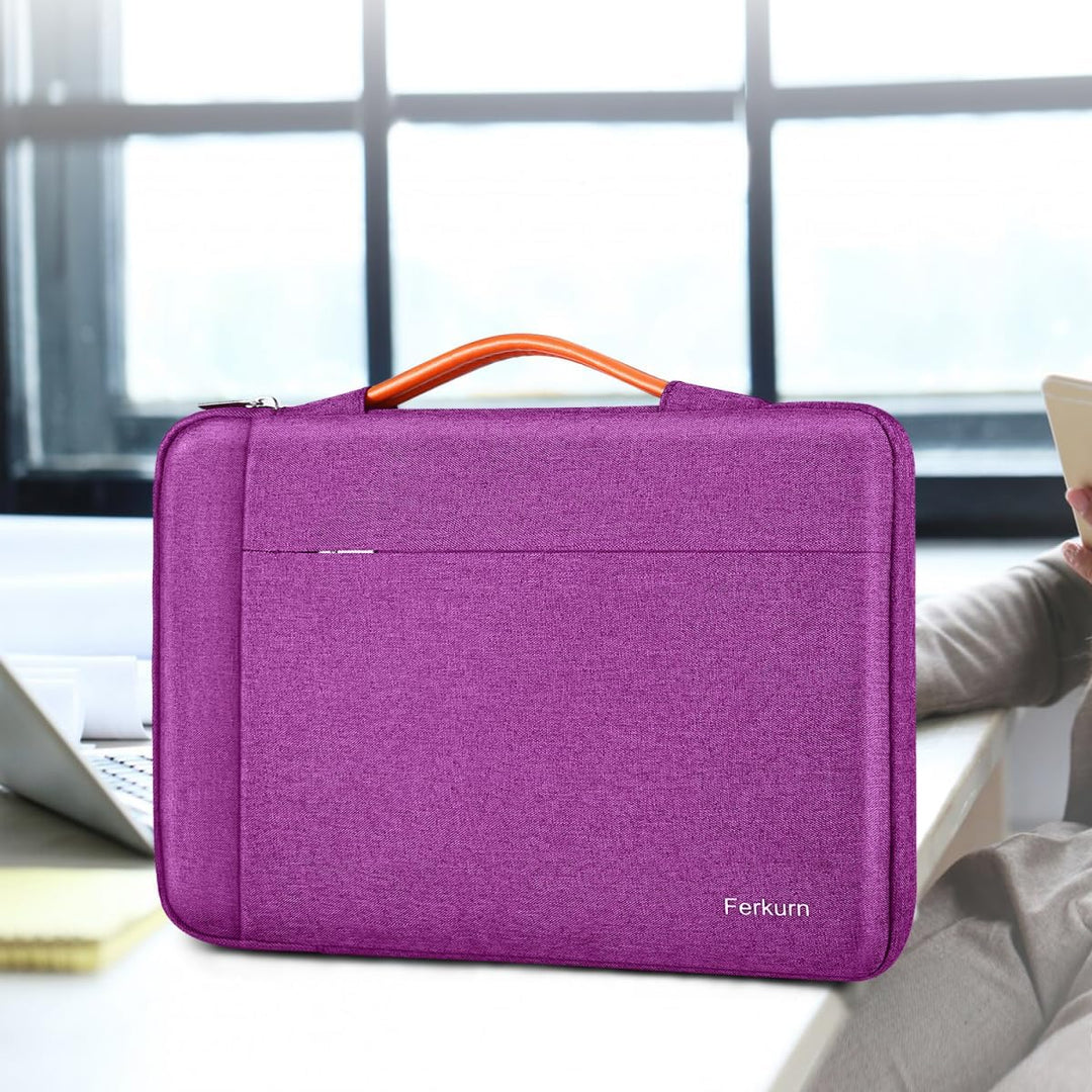 Ferkurn Laptop Case Sleeve Cover Chromebook Case Compatible with MacBook Air/Pro, ipad, Surface Pro, Acer, HP, Dell, ASUS, Lenovo, Waterproof Laptop Case for Men Women, Purple, 11.6 inch - Just Closeouts Canada Inc.