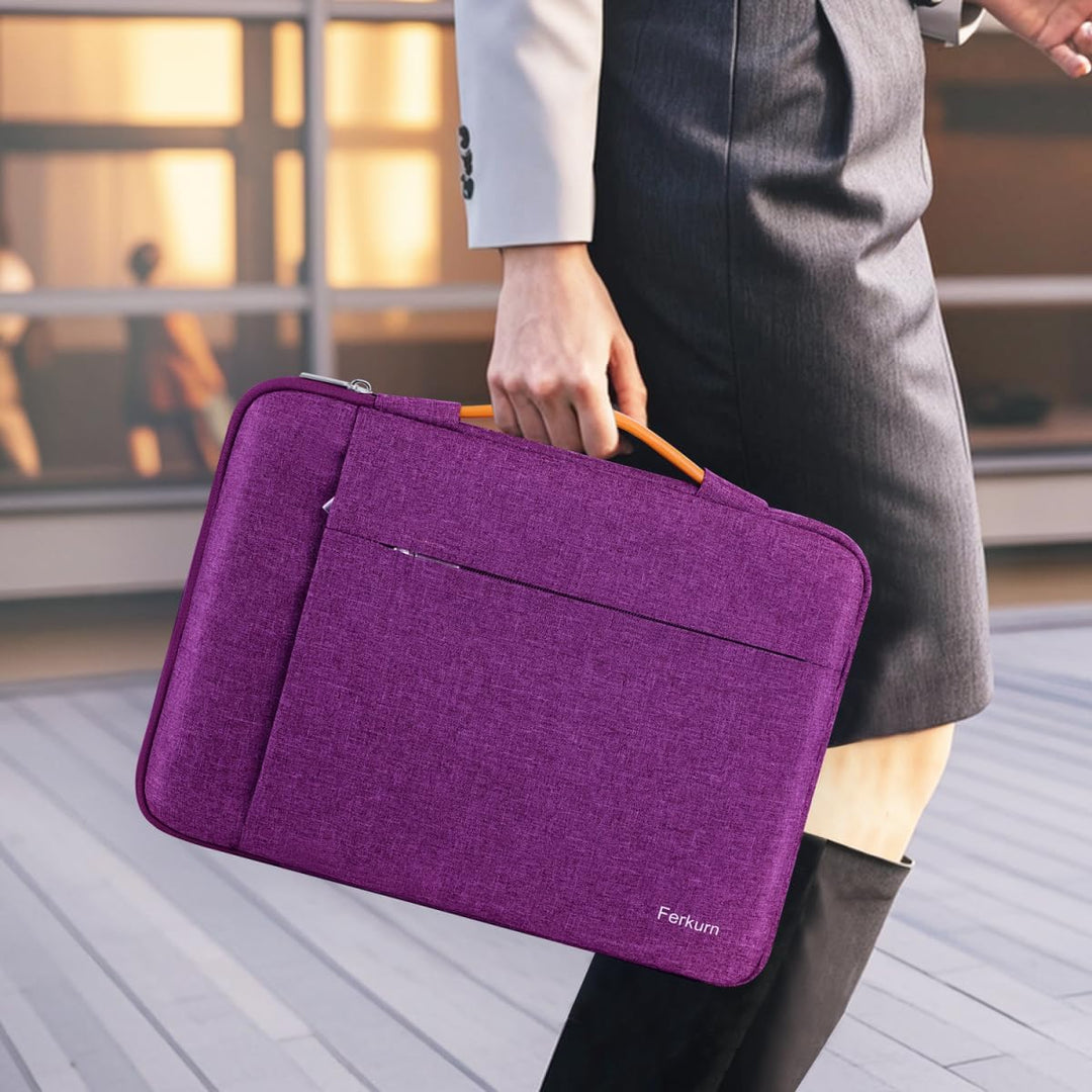 Ferkurn Laptop Case Sleeve Cover Chromebook Case Compatible with MacBook Air/Pro, ipad, Surface Pro, Acer, HP, Dell, ASUS, Lenovo, Waterproof Laptop Case for Men Women, Purple, 11.6 inch - Just Closeouts Canada Inc.