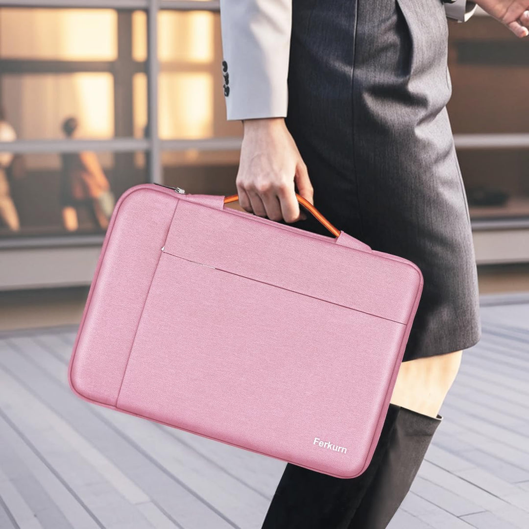 Ferkurn Laptop Case Sleeve Cover Chromebook Case Compatible with MacBook Air/Pro, ipad, Surface Pro, Acer, HP, Dell, ASUS, Lenovo, Waterproof Laptop Case for Men Women, Pink, 11.6 inch - Just Closeouts Canada Inc.