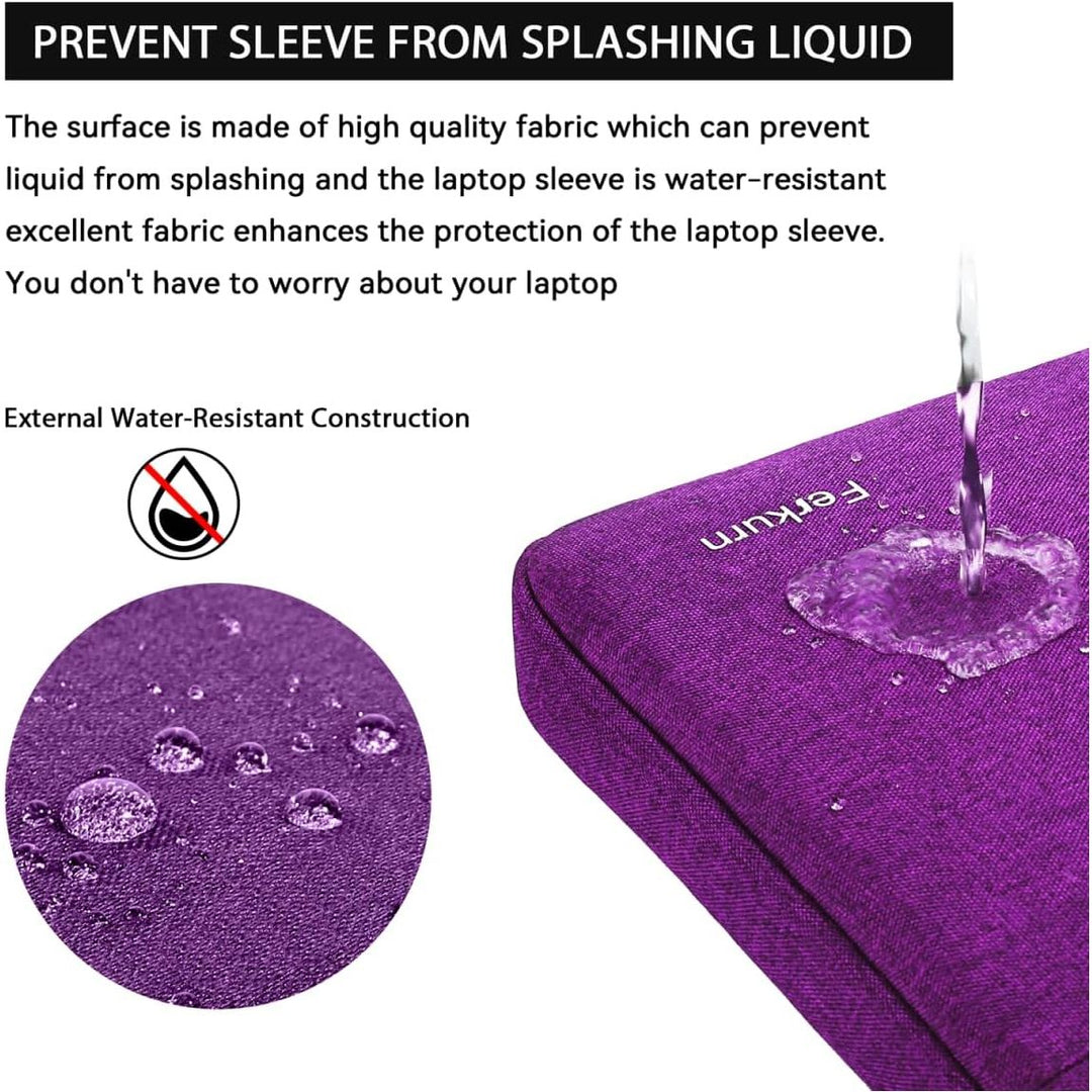 Ferkurn Laptop Case Sleeve Cover Chromebook Case Compatible with MacBook Air/Pro, ipad, Surface Pro, Acer, HP, Dell, ASUS, Lenovo, Waterproof Laptop Case for Men Women, Purple, 11.6 inch - Just Closeouts Canada Inc.