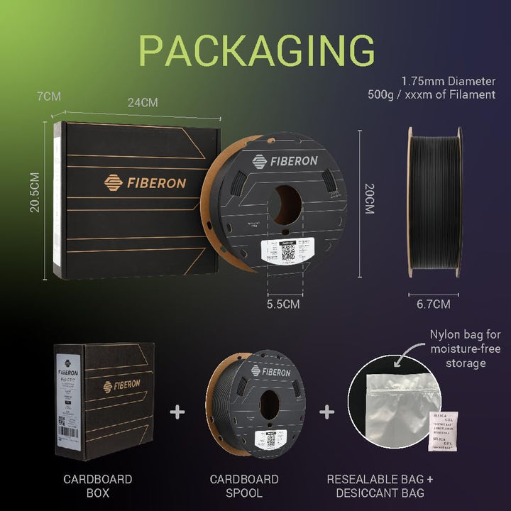 Fiberon PETG - ESD Filament 1.75mm Black 0.5kg Ð Electrostatic Discharge Safe, Tough PETG 3D Printer Filament for Electronics Industry. 111 - Fiberon Petg - esd 1.75mm Black 0.5kg (Hex Code: 161618) - Just Closeouts Canada Inc.FB03001