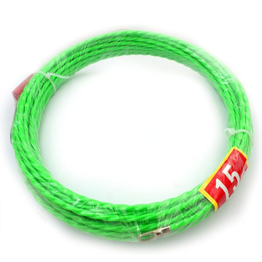 Fish Tape 49FT Wire Fishing Tools Cable Pulling Wire 4.5mm Diameter, Ideal for Cable Runs 15m - Just Closeouts Canada Inc.