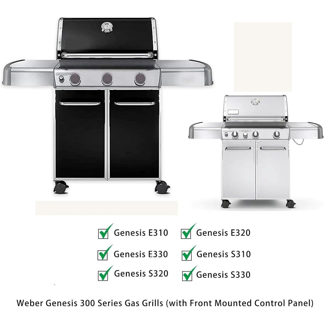 Flavorizer Bars Heat Deflector Burner Tube Set for Weber 300 Series E310 E320 E330 EP310 EP320 EP/CEP330 S310 S320 S330 Front Control Knob, Weber Genesis 62752 7620 7622 Grill Replacement Parts - Just Closeouts Canada Inc.