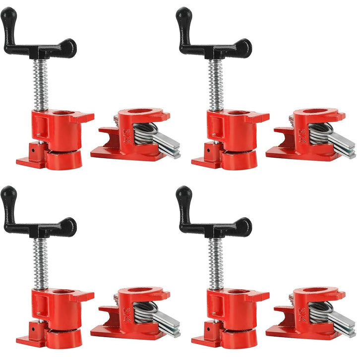 FLK Tech Pipe Clamps for Woodworking 3/4" Woodworking Pipe Clamps Wood Gluing Pipe Clamp Set, Heavy Duty Bar Clamps (4 Pack, 3/4") - Just Closeouts Canada Inc.