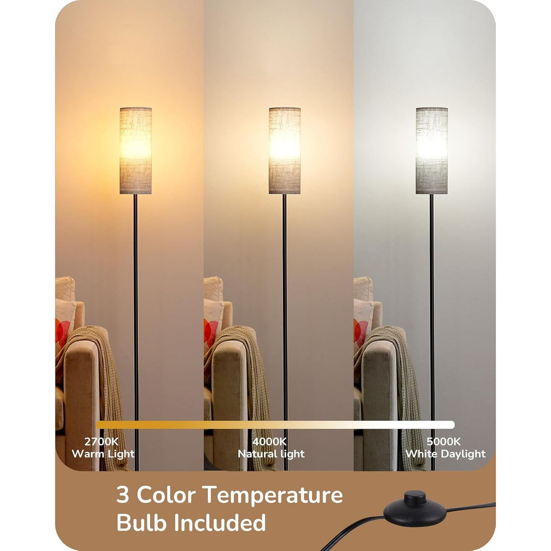 Floor Lamps for Living Room, 63.7in Minimalist Standing Lamp with 9W L ...