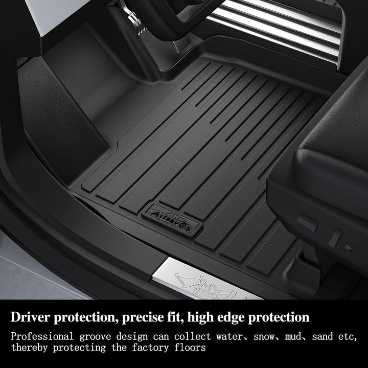 Floor Liners & Large Cargo Liners for 2024 - 2025 Hyundai Santa FE Hybrid（Non Pure Gasoline car）,TPE All Weather Protection Car Floor Mats with Large Trunk Mat Covering The backrest - Just Closeouts Canada Inc.X004A9V2ZF