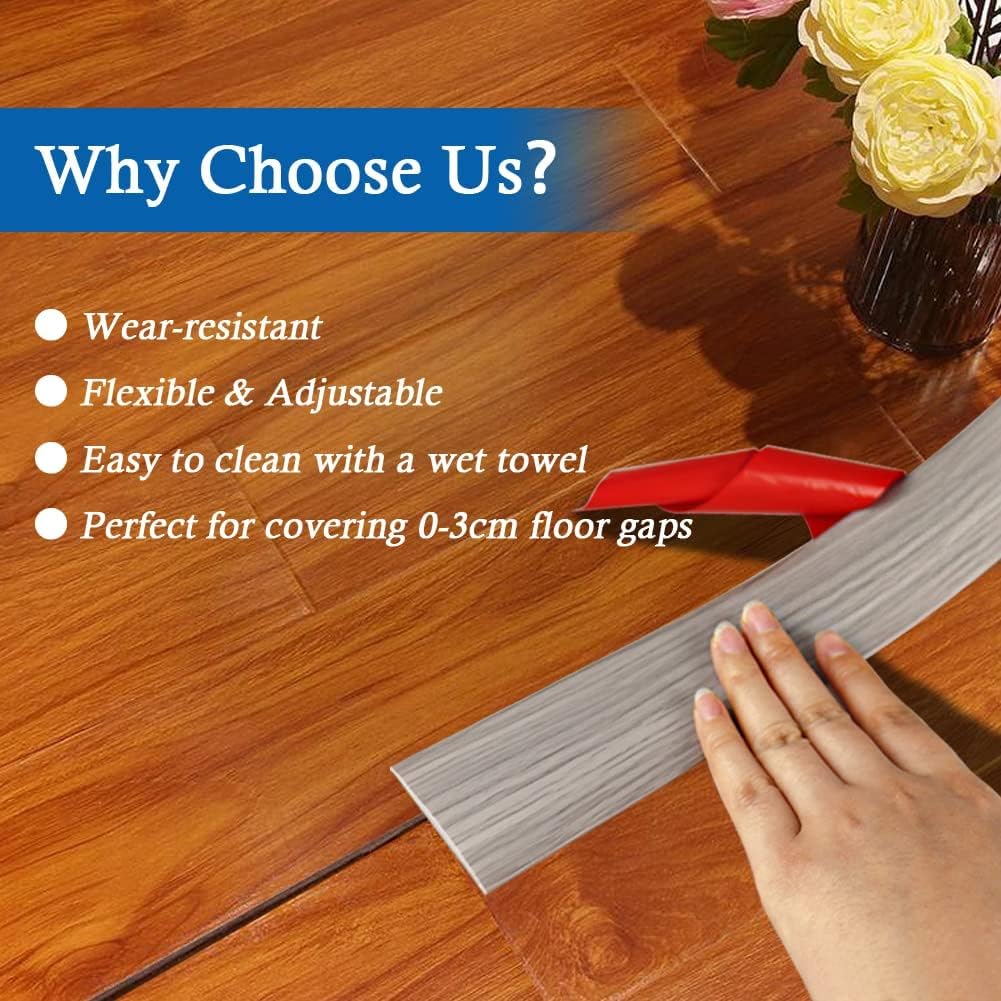 Floor Transition Strip Self Adhesive Floor Cover Strips Laminate 3" Wi ...