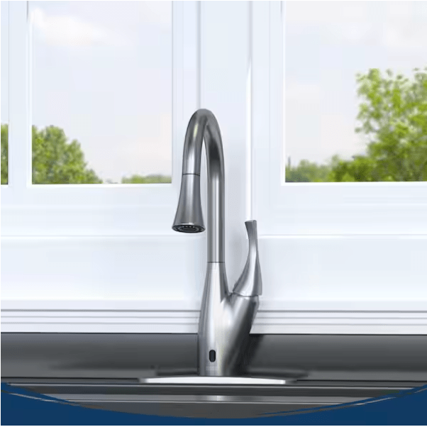 FLOW X Series Single - Handle Pull - Down Sprayer Manual & Motion Sensor Kitchen Faucet, Brushed Nickel - Just Closeouts Canada Inc.FLOWX-BN