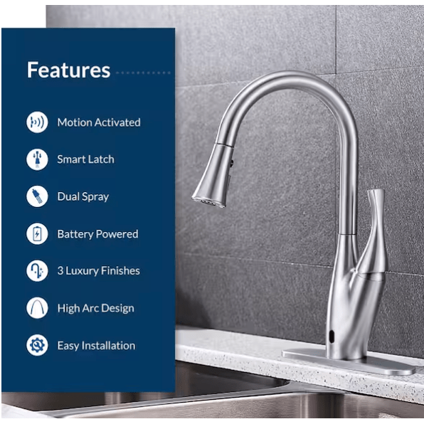 FLOW X Series Single - Handle Pull - Down Sprayer Manual & Motion Sensor Kitchen Faucet, Oil - Rubbed Bronze - Just Closeouts Canada Inc.FLOWX-ORB