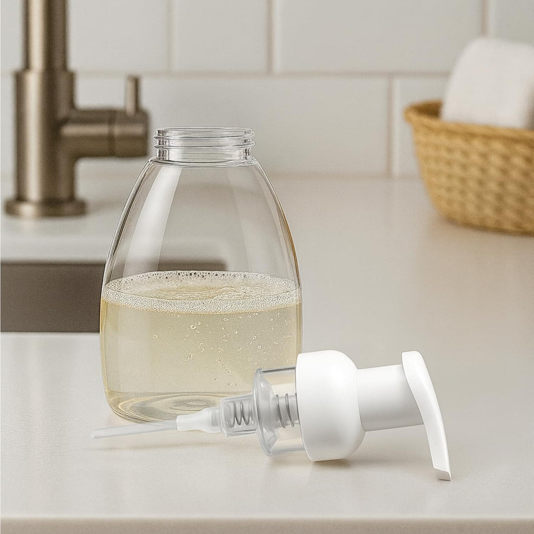 Foaming Soap Dispenser Pump - Bottle for Liquid Soap, 250ml (8.5 oz) Pack of 2 - Just Closeouts Canada Inc.