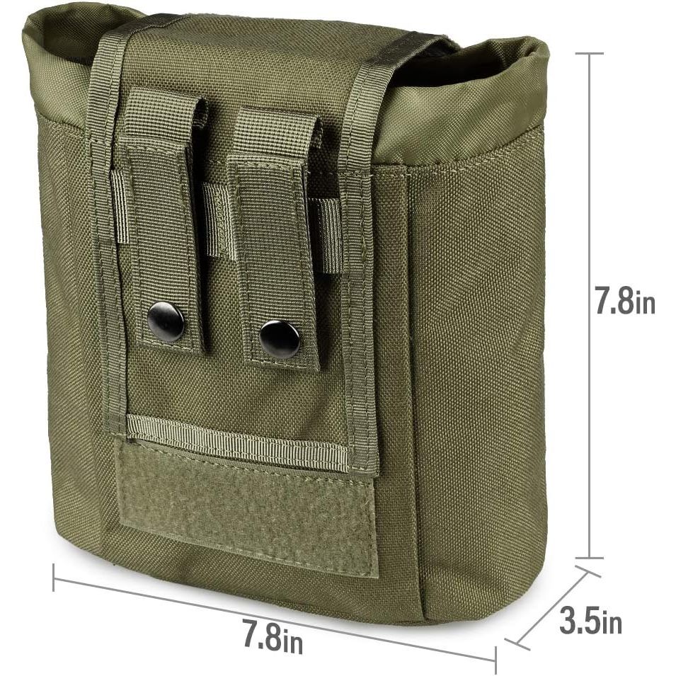 Foldable MOLLE Dump Pouch with Canada Flag Patch – Army Green - Just Closeouts Canada Inc.