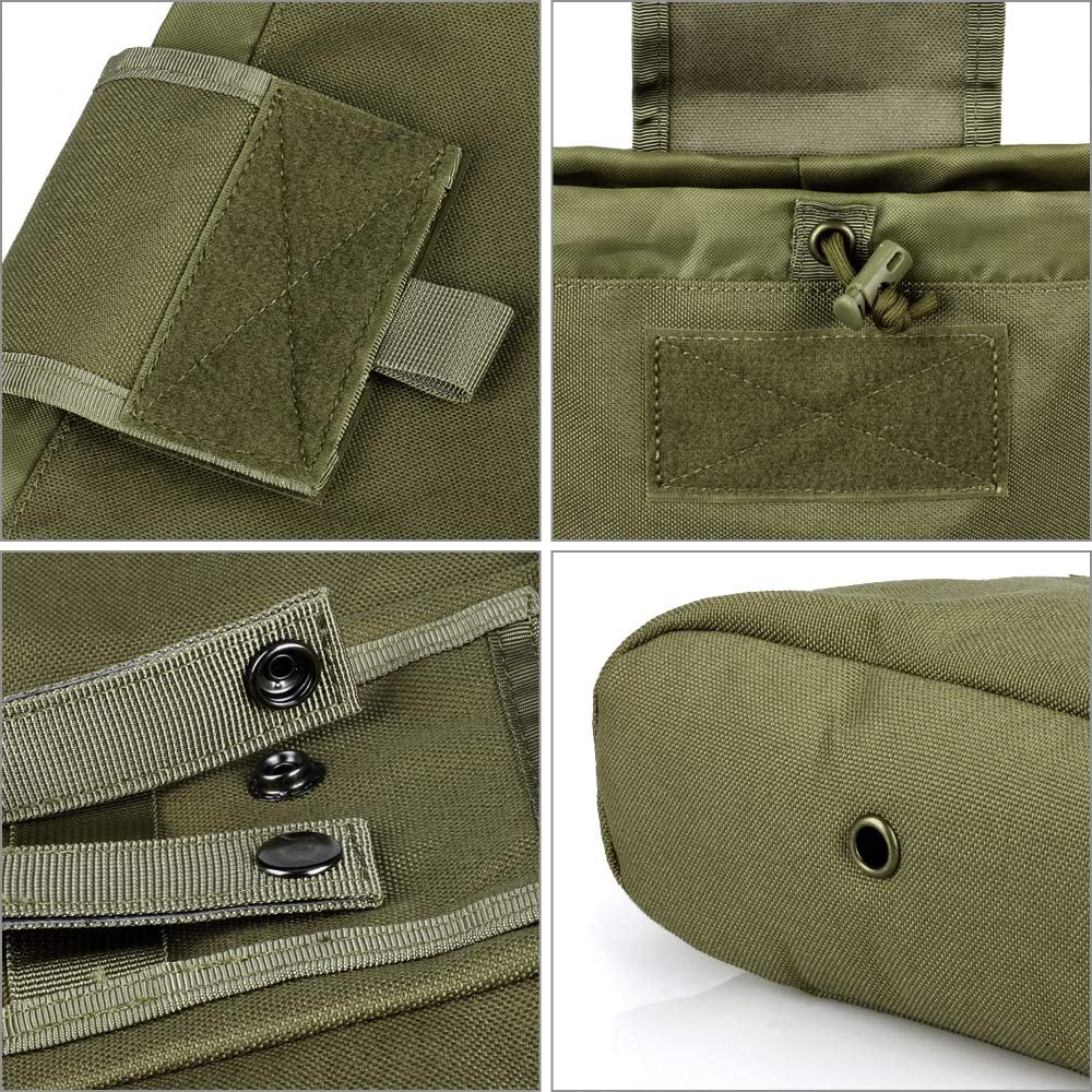 Foldable MOLLE Dump Pouch with Canada Flag Patch – Army Green - Just Closeouts Canada Inc.