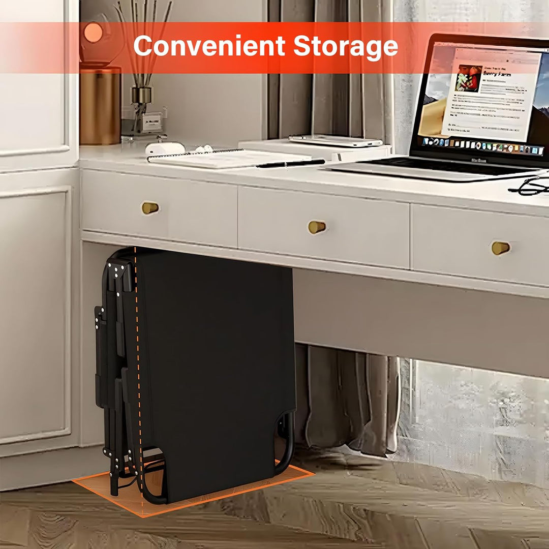 Folding Bed, Folding Camping Cot for Adults, Portable Oxford Travel Camp Cots 30x76 Adjustable 4 - Position Reclining Folding Chaise with Mattress and Pillow for Office, Pool, Beach, Patio - Just Closeouts Canada Inc.