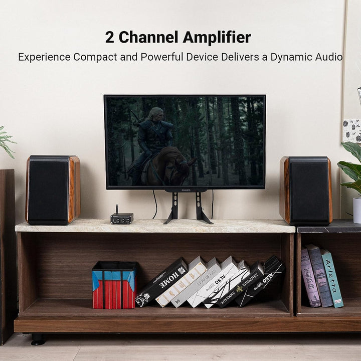 Fosi Audio BT20A Bluetooth Stereo Amplifier, 2 Channel Home Audio Component Amplifiers for Passive Speakers, Mini Class D Amp Receiver 200W for Indoor, Outdoor, Garage, Ceiling, Bookshelf Speaker - Just Closeouts Canada Inc.