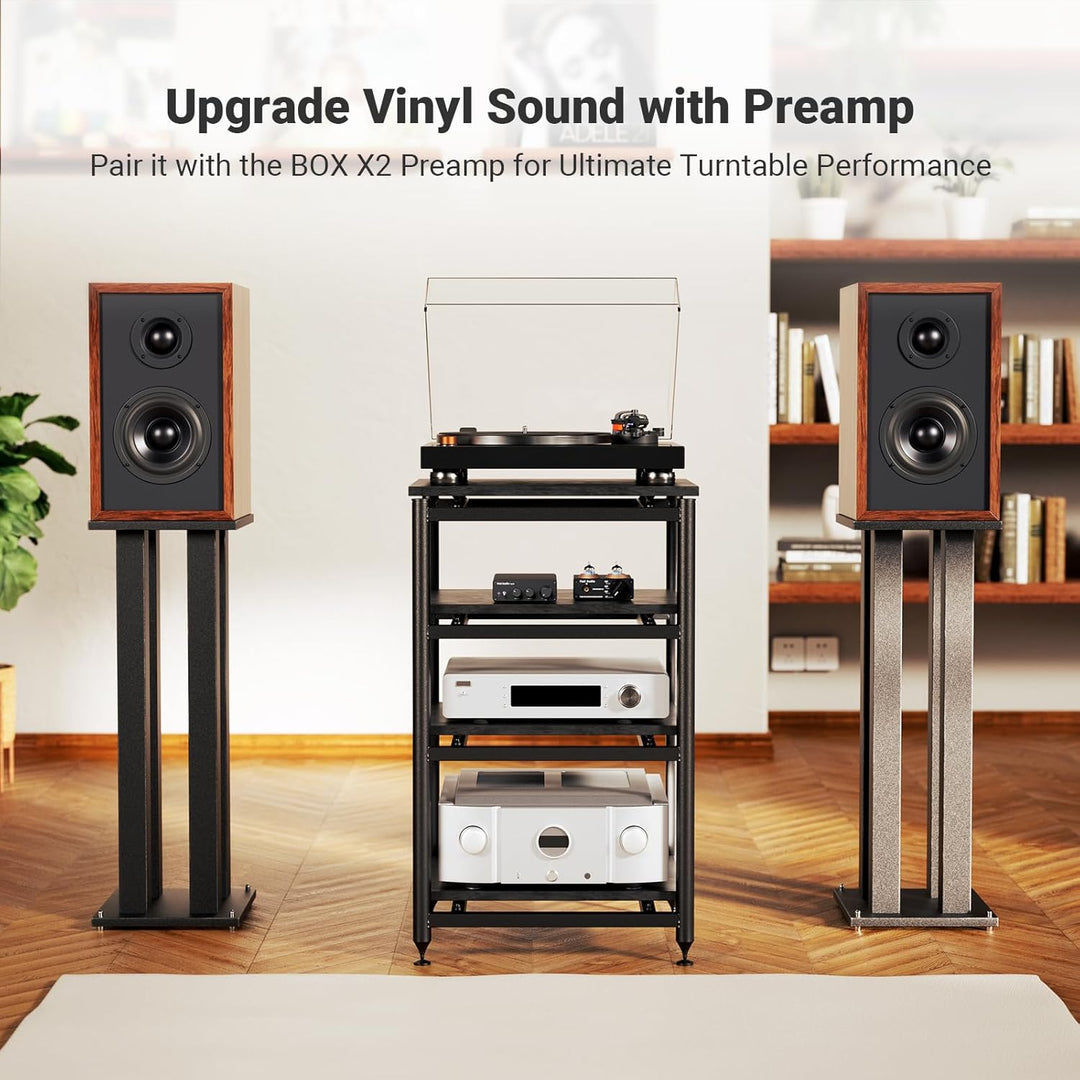 Fosi Audio TB10D 2 Channel Stereo Amplifier, Class D Mini Power Integrated Amplifiers 600W for Passive Speakers/Bass Shaker, Home Audio Component Desktop Amp Receiver TPA3255 with Bass Treble Control - Just Closeouts Canada Inc.