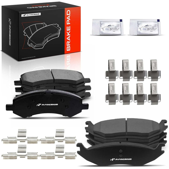 Front and Rear Ceramic Disc Brake Pads, 8-Piece Set - Just Closeouts Canada Inc.