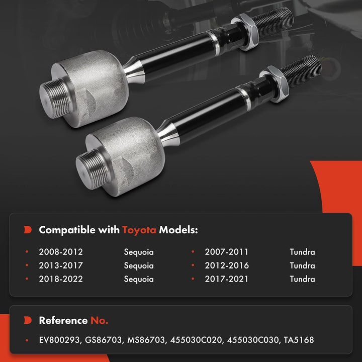 Front Inner Tie Rod End Pair for Toyota Tundra & Sequoia - Just Closeouts Canada Inc.