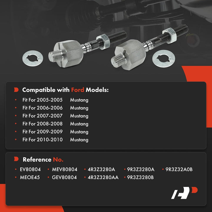 Front Inner Tie Rod Ends for Mustang 2005–2010, Pair - Just Closeouts Canada Inc.