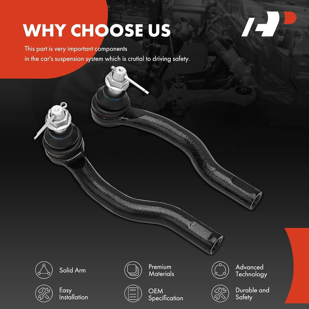 Front Outer Tie Rod Ends, Pair, for Nissan & Infiniti SUVs - Just Closeouts Canada Inc.