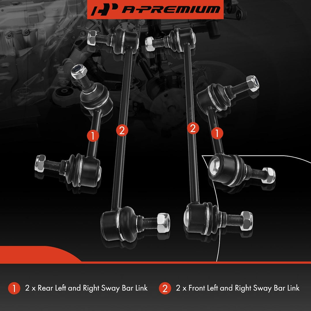 Front & Rear Sway Bar Link Kit, 4 Pieces, for Altima - Just Closeouts Canada Inc.