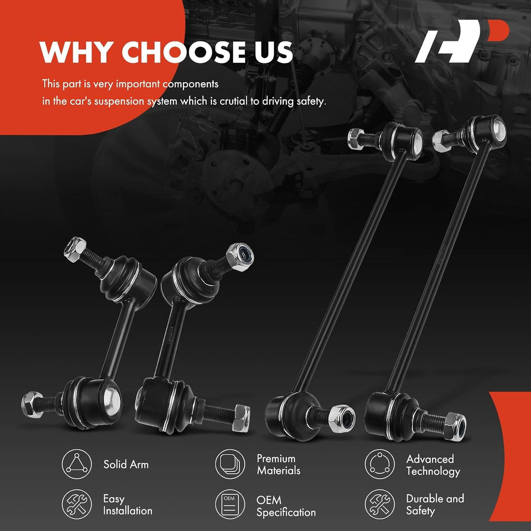Front & Rear Sway Bar Link Kit, 4 Pieces, for Altima - Just Closeouts Canada Inc.