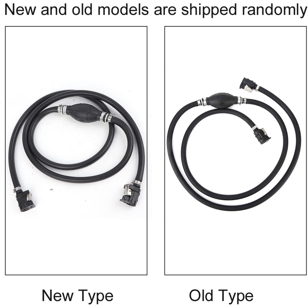 Fuel Gas Line Assembly, 3/8in Boat Motor Fuel Gas Line Hose with Primer Bulb Connector for OMC Johnson Evinrude,Yamaha, Boat, RV, Caravan, Marine, Tractor - Just Closeouts Canada Inc.