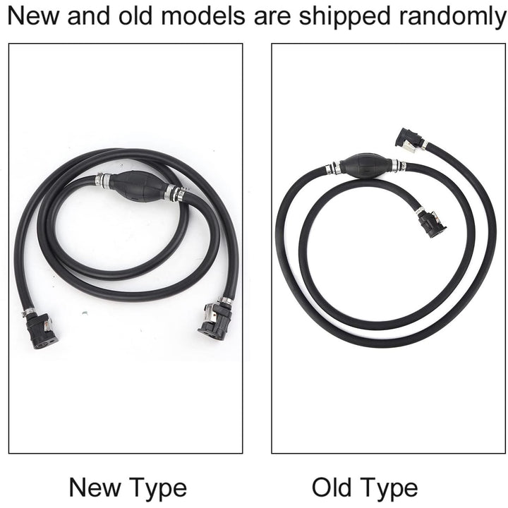 Fuel Gas Line Assembly, 3/8in Boat Motor Fuel Gas Line Hose with Primer Bulb Connector for OMC Johnson Evinrude,Yamaha, Boat, RV, Caravan, Marine, Tractor - Just Closeouts Canada Inc.