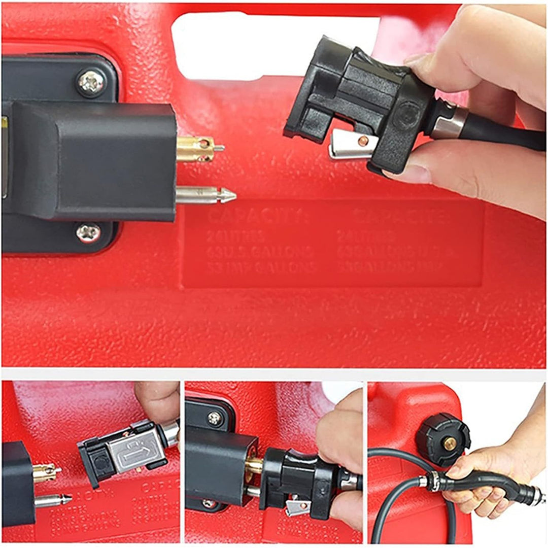 Fuel Gas Line Assembly, 3/8in Boat Motor Fuel Gas Line Hose with Primer Bulb Connector for OMC Johnson Evinrude,Yamaha, Boat, RV, Caravan, Marine, Tractor - Just Closeouts Canada Inc.