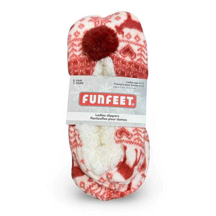 Funfeet Ladies Slippers, Size 9 - 11, 1 Pair - Just Closeouts Canada Inc.629284122651