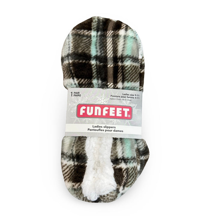 Funfeet Ladies Slippers, Size 9 - 11, 1 Pair - Just Closeouts Canada Inc.629284122651